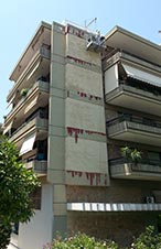 Εξωτερική επισκευή και βάψιμο χωρίς σκαλωσιά.