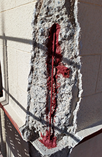 Επισκευή γωνίας καμπαναριού και πελέκημα ΑΡΤΙΦΙΣΙΕΛ (ΠΕΛΕΚΑΝΟΣ)