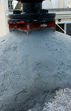 Επισκευή βάσης σταυρού στο καμπαναριό της εκκλησίας.